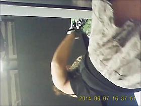 upskirt at the market