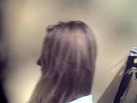 Bad day for the changing room amateur woman