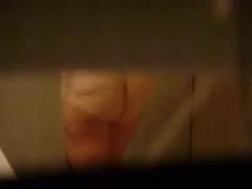 Bad boy spys his mom in bathroom