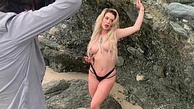 PUBLIC FLASHING for Beach Photoshoot BTS
