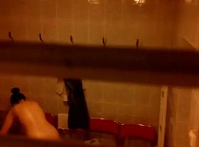 Gym locker room spycam voyeur