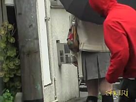 Train was the main problem why she got skirt sharked in here