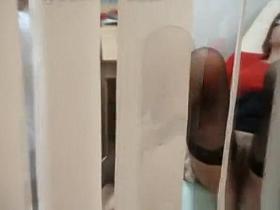 Mature redhead spied through the gynecologist window