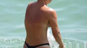 Nice Tits Bikini beach Teens Tanning Topless Voyeur HD Video