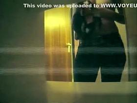 Hot body chick wears bra