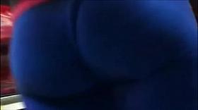 PHAT PLUMP ASS IN BLUE TIGHTS