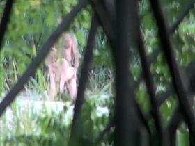 Horny nudist couple fucking