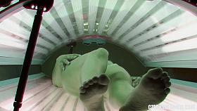 Self Fingering In Solarium Room