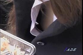 Beautiful japanese slut is caught on tape by a horny voyeur