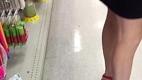 Business milf upskirt