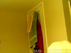 Girlfriend in bathroom after shower