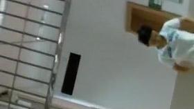 Teen girl spied while she tinkled