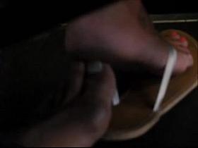 hidden bus footsie with beautiful feet