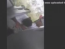 Hardcore blowjob on the public transport