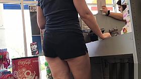Checkin Out Those Cheeks (VPL, Short Shorts)