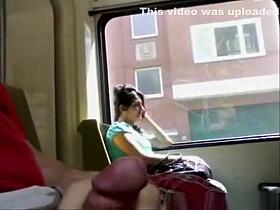 Cum in a Train