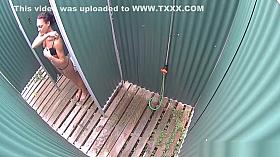 Pretty Czech ebony Girl In The Shower