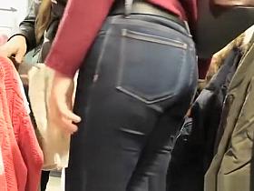 Nice asses wearing tight jeans pants