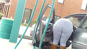 Huge Ass BBW at the car wash