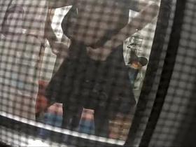 Peeping thru the mosquito net