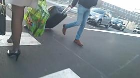 So sexy legs pantyhose and heels