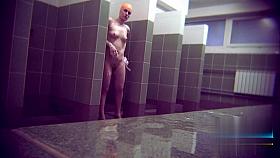 Hidden cameras in public pool showers 985