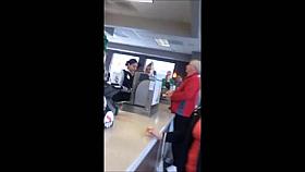 College girl in spandex.