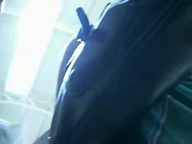 Sexy, pink panties and round ass in voyeur up skirt video