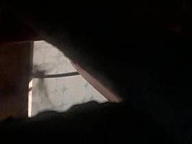 Spying on my sister after shower