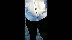 Transparent see through Leggings tights in Woods