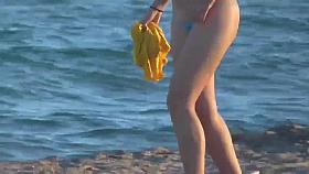 Girl Wearing Micro Thong