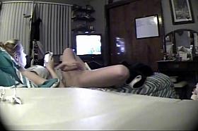 sister spied while watching porn