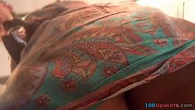Upskirt non-professional got on the hidden livecam