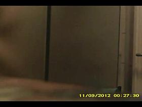 Spy Key chain camera in bathroom