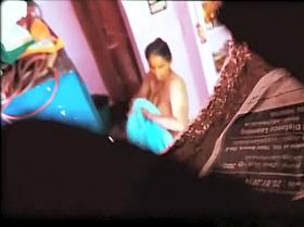 Busty indian woman dressing