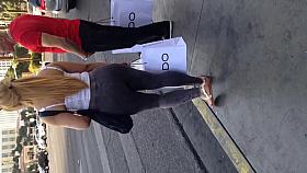 Sexy fat Mexican ass in leggings