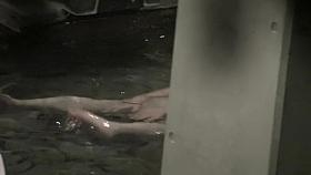 Fatty Asian teen got her tits shot in the shower room nri041 00