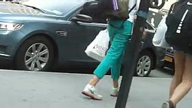 fat ass with leggings and thong 2