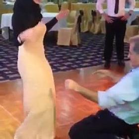 Dancing Arab Hijab Slut