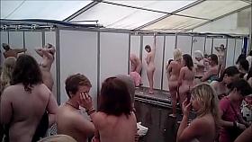 Festival shower voyeur