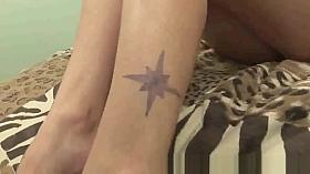 Brunette pierced titty amateur flashes the camera man