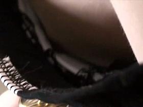 Public downblouse asian teen with tiny tits