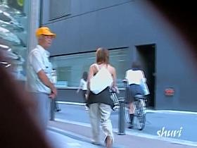 Store sharking action with perky little beauty and random dude