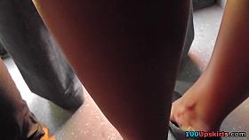 Flirty straps up mini petticoat