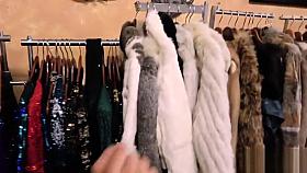 Small tits ebony fucks in public