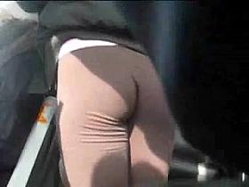 teen in tight pant street voyeur