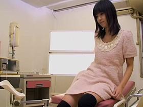 Skinny Jap fucked balls deep during medical examination