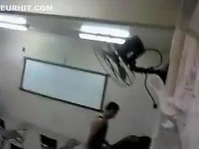 Doggystyle sexual congress in the lecture hall