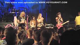 Two very naughty chicks showing off their private parts