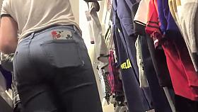 Sexy girl during her workout